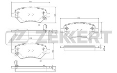 Колодки передние для Kia K5/BS1079/ZEKKERT